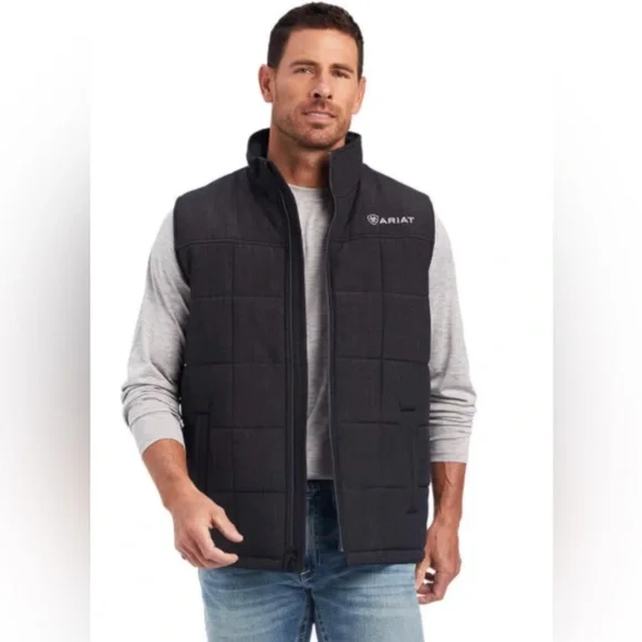 Ariat mens Phantom Crius Insulated Mens plus size quilted Vest oversized coat - Picture 1 of 14